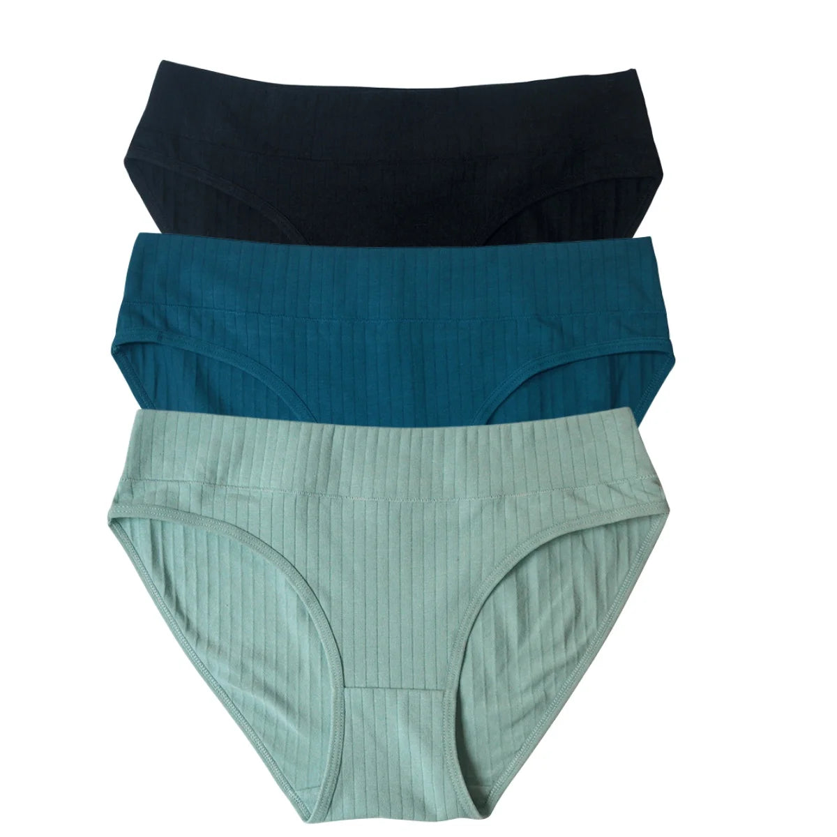 3Pcs/Set Cotton Panties Women Low Waist Briefs Solid Color Underwear Comfort Breathable Panty Sexy Lingerie M-XL Intimates