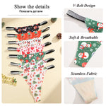 4Pcs Christmas Print Underwear Breathable Shiny Belt Thong Women Skin-friendly Fashionable Casual Christmas Gifts