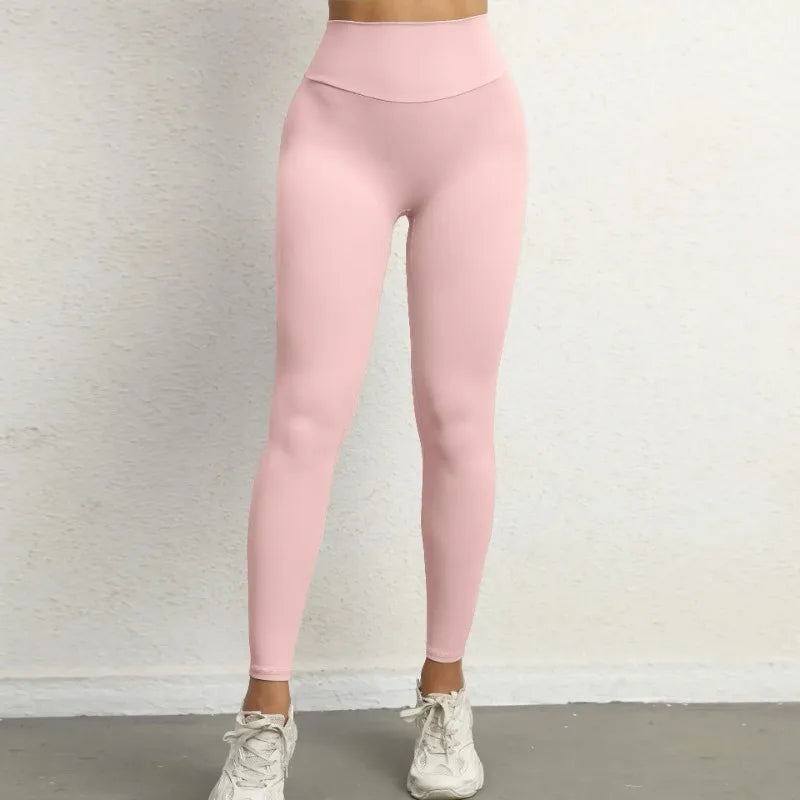 Women's Seamless Yoga Leggings Pants Sports Fitness Peach Hip-lifting Workwear Pocket Tight Trousers Workout Gym Leggings
