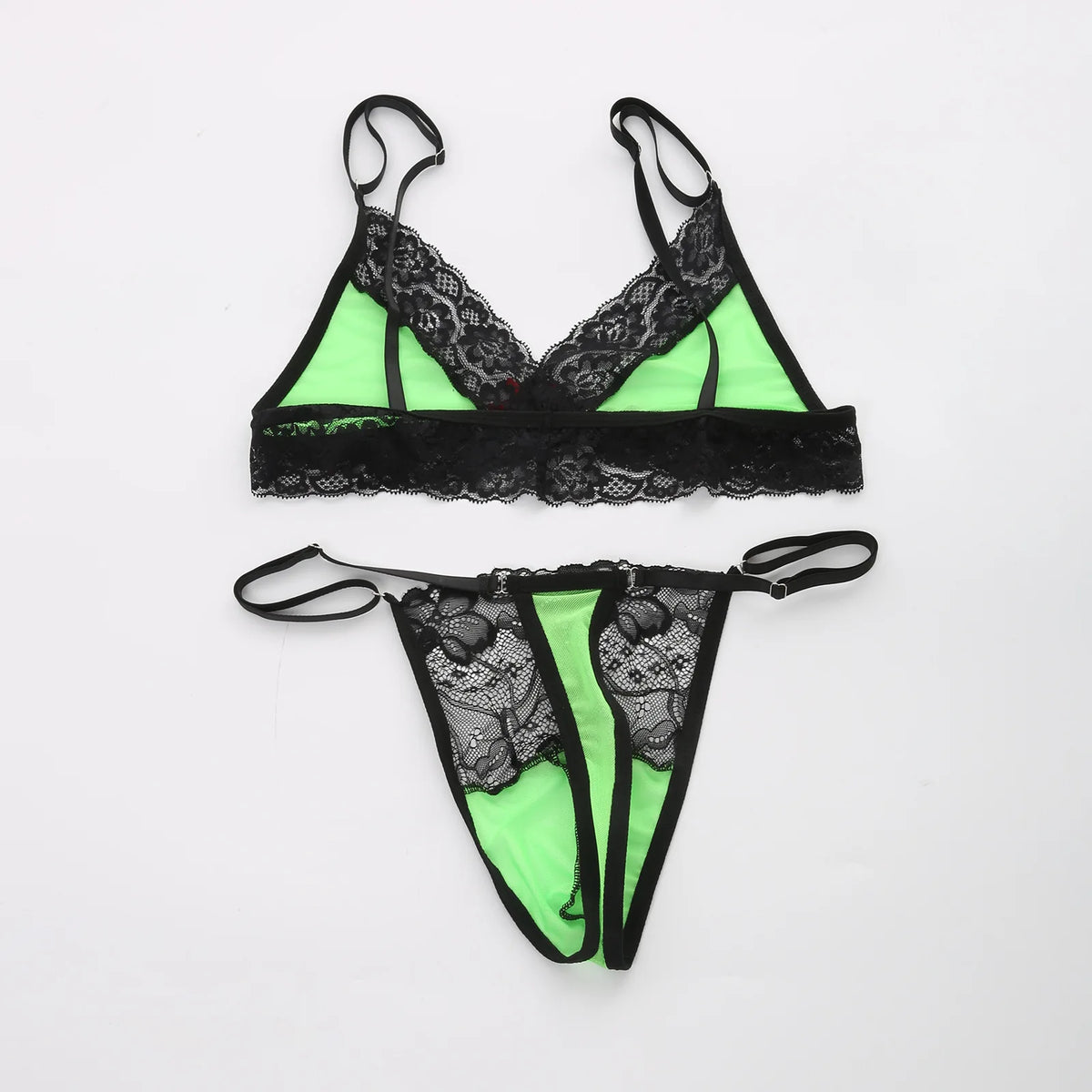 European and American men's sexy lace bra and panties temptation suit transvestite suit