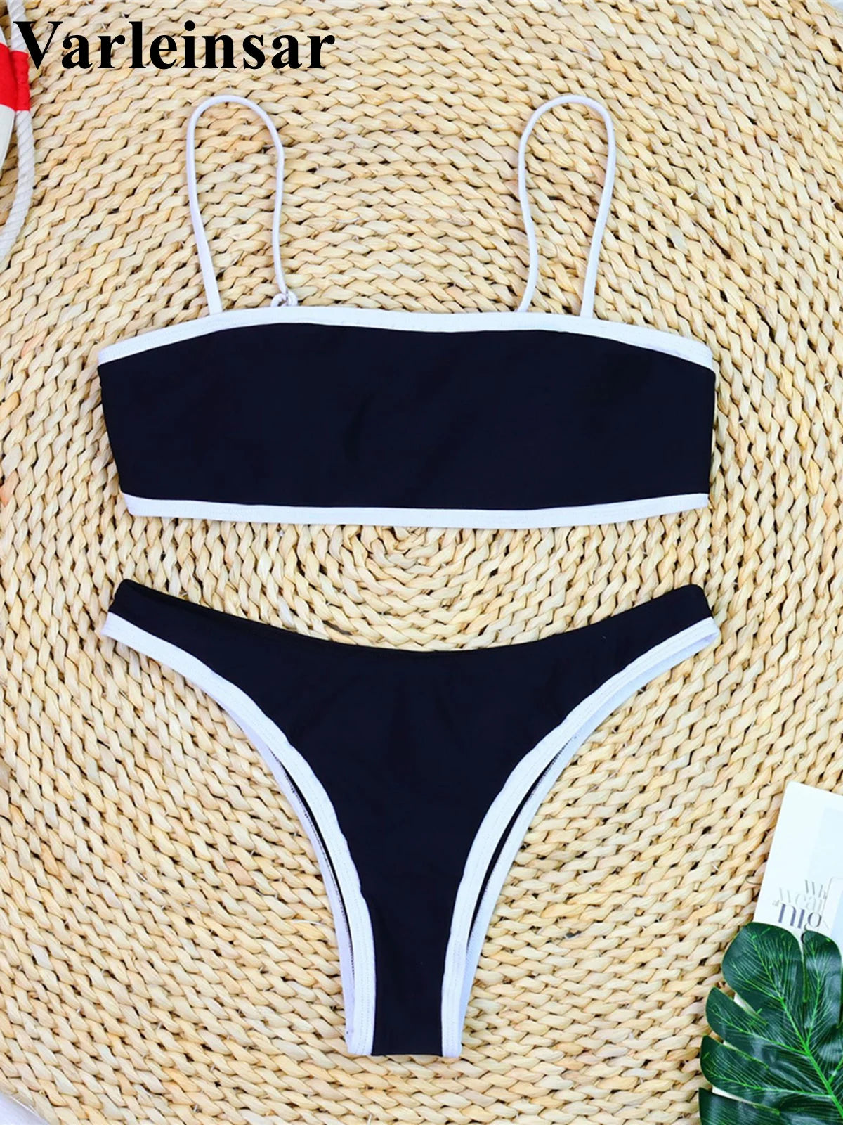 Sexy High Cut Leg Brazilian Bikini Women Swimwear Female Swimsuit Two-Pieces Bikini Set Padded Bather Bathing Suit Swim V8316