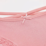 3PCS/Set Women Cotton Panties Low Waist Sexy Lace Brazilian Briefs Female Cross Webbing Underpants Soft Breathable Lingerie S-XL