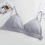 2Pcs/Set Cotton Bras For Women Push-Up Brassiere Sexy Lingerie Female Wire Free Seamless Underwear 1/3 Cup Padded Bralette