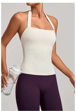 Sports Yeautifulback Breathoga Vest Neck Hanging Detachable Chest Pad Women Bra High Elasticity Slim Bable Running Sports Vest