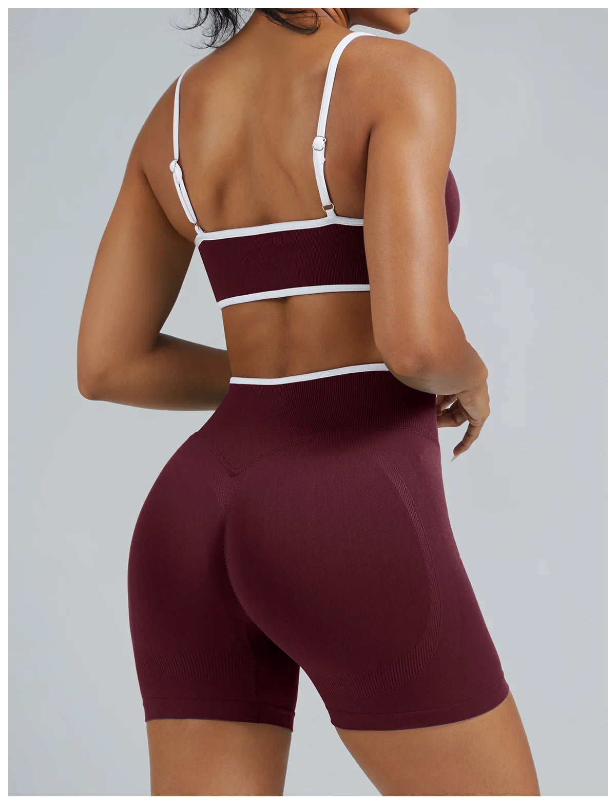 2PCS Yoga Suit Seamless Sports Set Gym Outfits Women Tracksuit Running Workout Clothes Sports Bra Athletic Wear Yoga Clothing