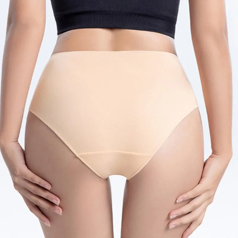 2Pcs/Set Cotton Briefs High Rise Panties Women Solid Color Underwear Comfort Lingerie M-2XL Panty Female Underpants Intimates