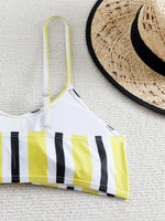 High Waist Bikini 2026 Women Strappy Swimsuit Sexy Striped Swimwear Female Bathers Bathing Swimming Swim Suit Summer Beachwear