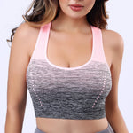 Women Sports Bra Shock-absorbing Bra Breathable Shock-proof Underwear Steel Ring Free Yoga Bra Running Vest Fitness Workout Tops