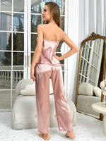 Spring And Summer Women's Pajama Set Fashionable And Breathable Halter Long Pants Two Piece Set
