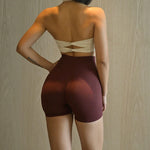 Women's sports shorts, Peach Hip Lifting , High Waist and Waist Tightening for Slimming, Running Training