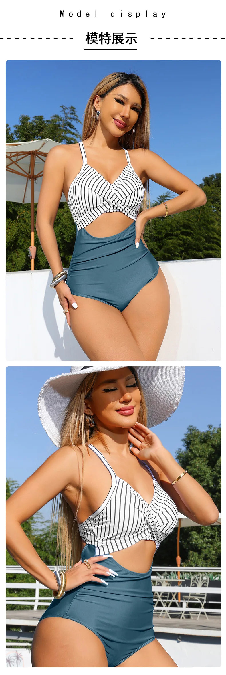 Leopard One Piece Swimsuit 2024 New Halter Push Up Swimwear Women Swimsuit Bathing Suit Beachwear Monokini Female Swimming Suits