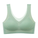 Women's Ultra Thin Ice Silk Net Yarn Bra with Removable Breathable Pads And Elastic Shoulder Straps for Comfortable Wear