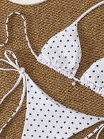 Triangle Halter Thong Bikinis 2026 Women Sexy Swimsuit Dot String Swimwear Female Bathers Bathing Swimming Swim Suit Beachwear