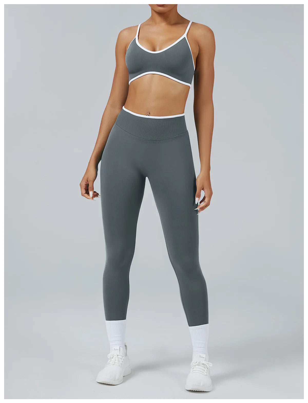 2PCS Yoga Suit Seamless Sports Set Gym Outfits Women Tracksuit Running Workout Clothes Sports Bra Athletic Wear Yoga Clothing