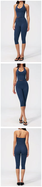 Women's Fitness Set Gym Tracksuit Breathable Sports Bra Flared Trousers Suit Workout Clothing Sportswear Female Athletic Wear