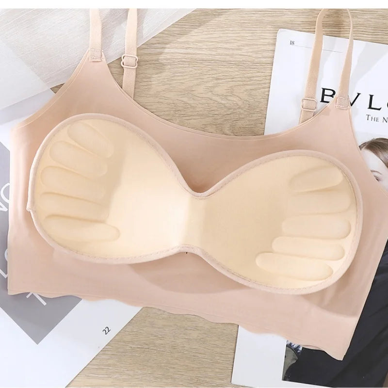 Push Up Bras For Women Non-wire Padded Bralette Japanese Style Breathable Bra Female Seamless Underwear Sexy Lingerie S-XXL Top