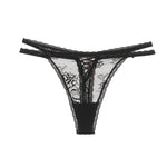 Seamless Invisible Female G-String Hollow Out Thin Belt Lady T-pants Sexy Cross-straps Thong Transparent Lace Women's T-back