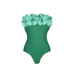 2Pcs Laser Flower Swimsuit Sexy Women Bikini Bandeau Biquini Female Push Up Swimwear Ptachwork Bathing Suits Bodysuit Beachwear