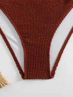 High Waist Bikini 2026 Women Sporty Swimsuit Solid Sexy Striped Swimwear Female Bathers Bathing Swimming Swim Suit Beachwear