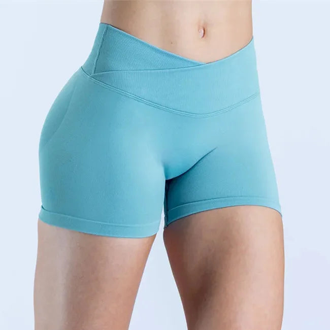 Butt-lifting Push Up Pilates Workout Yoga Legging Tights Cross High Waist Sports Leggings Women's Running Fitness Pants XP126