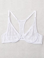 Womens Front Button Lace Bra Underwire Underwear Elegant Embroidery Trendy Breathable Casual Plus Size Lingeire A B C D E F Cup