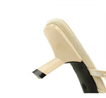 BIGTREE Crystal Mesh Fabric Pointed Toe Slippers Women Sexy Elegant Buckle Strap Party Prom Thin Low Heels Mule Shoes