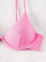ZTVitality Solid Underwire Sexy Bikini 2025 New Arrival Biquini Padded Push Up Bandage Swimsuit Women Swimwear Summer Beachwear
