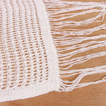 Sexy Fringe Tassel Knitted Crochet Tunic Beach Cover Up Women Long Dresses Cover-ups Beach Dress Beach Wear Beachwear Female