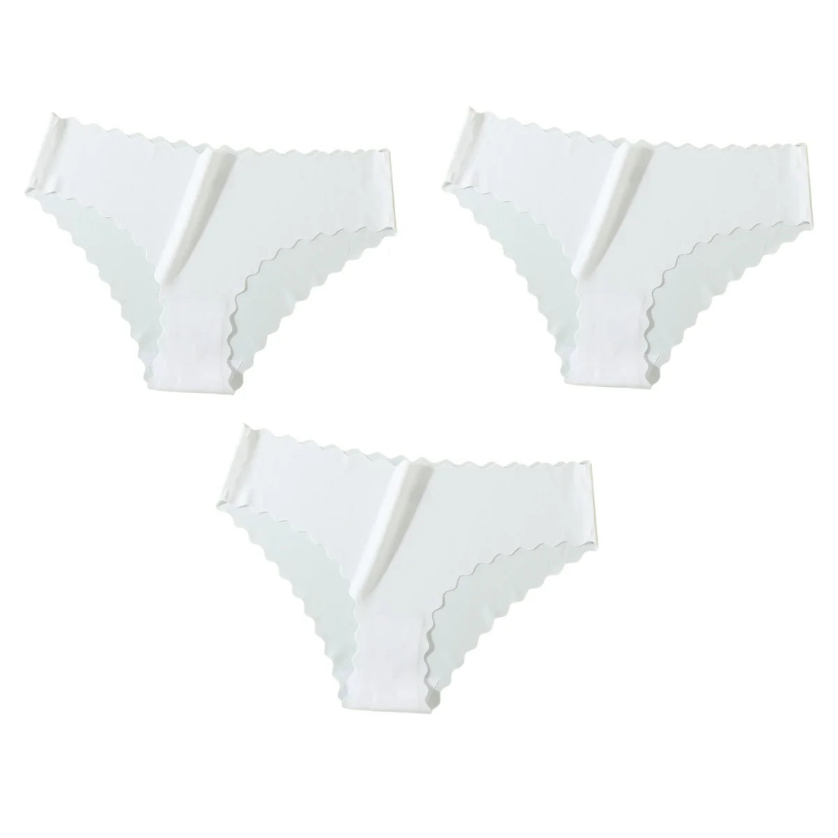 3Pcs/Set Ice Silk Panties Women Low Rise Briefs Female Underpants Invisible Underwear Sexy Lingerie Seamless Bottoms XS-XL