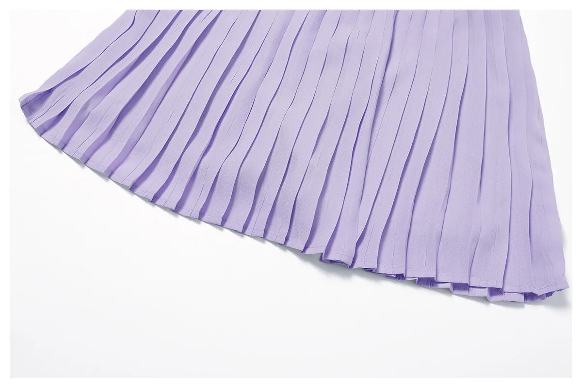Sports Tennis Short Skirt Women's Summer Pleated Fake Two-piece Quick Drying Skort Fitness High Waist Pocket Yoga Running Skirts