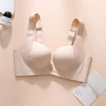 Plus Size Bra Sexy Lingerie Thick Cup Bras for Women Solid Padded Underwear Push Up Brassiere Femme Wireless Bra invisible bra