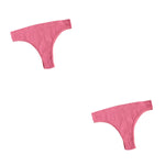 2Pcs/Set Seamless Panties Women Low Rise Panty Soft Solid Color Briefs Sexy Sports Underwear Female Underpants Lingerie M-XL
