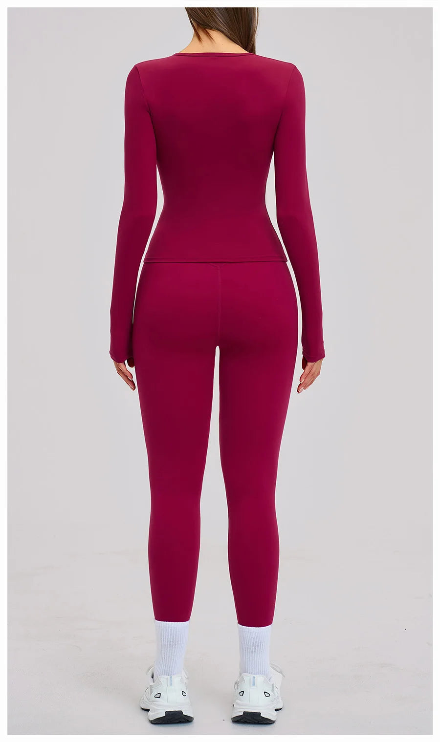 New Yoga Set 2PCS Gym Clothes Workout Outfits Women Long-sleeved T-shirt Sportswear Tracksuits Fitness Sports Vest Gym Leggings