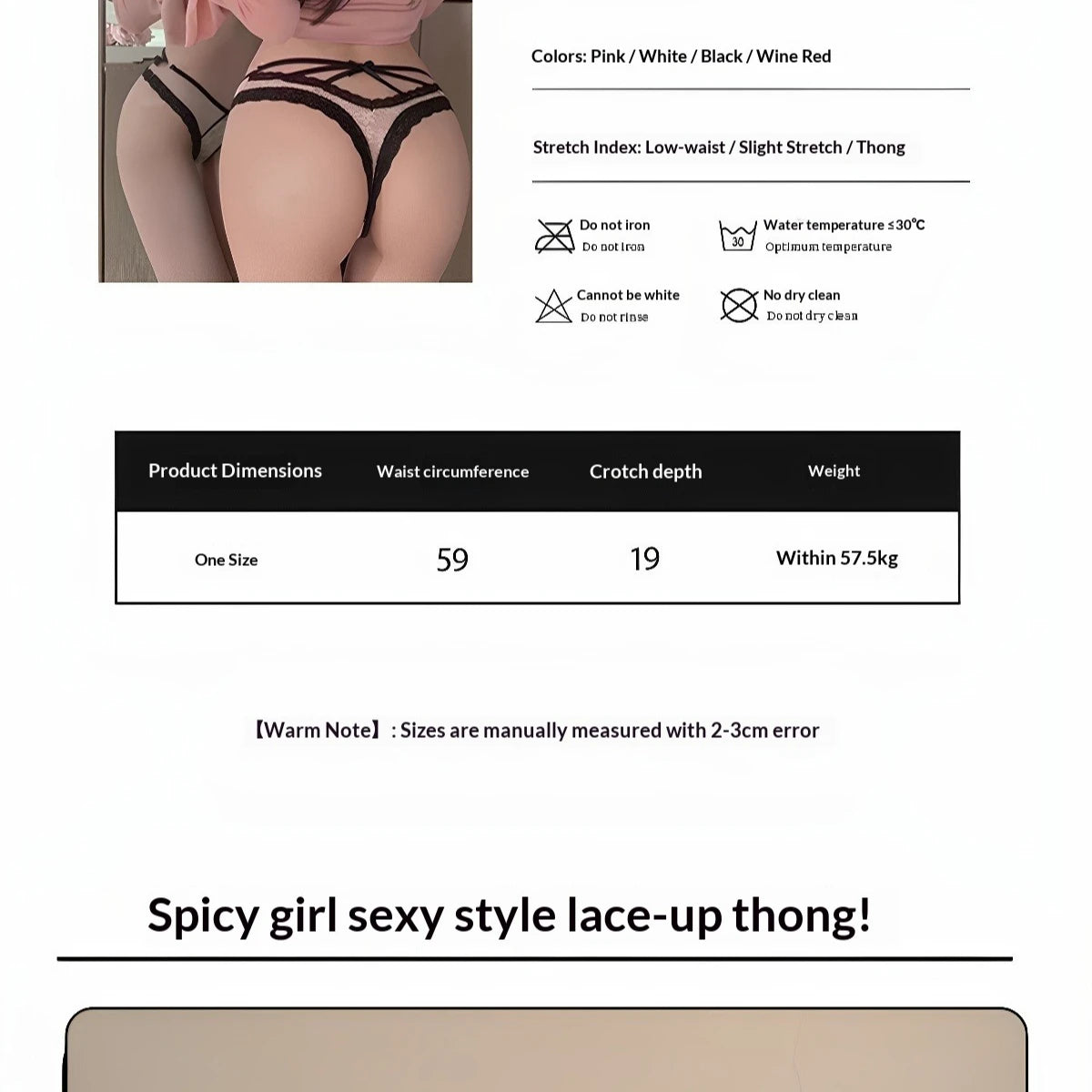 Women’s Flower Embroidery Sexy Thong Spicy Girl Lace Transparent Underpants Thin Summer Hollow Out Panties Bow Briefs