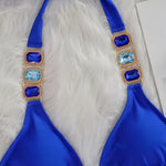 Halter Brazilian Rhintstones Diamond Bikini Women Swimsuit Female Swimwear Two Pieces Bikini Set Scrunch Butt Bathing Suit Swim