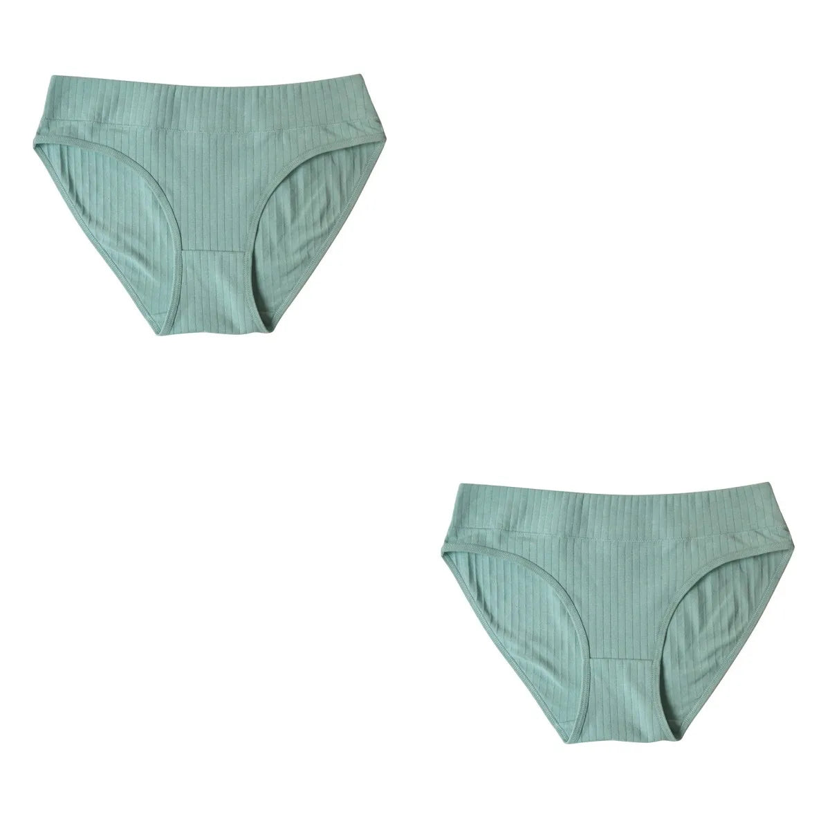 2Pcs/Set Cotton Panties Women Low Rise Underwear Solid Color Comfort Breathable Briefs Sexy Lingerire M-XL Seamless Intimates