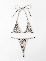 Halter Micro Thong Bikinis 2026 Women Sexy Triangle Swimsuit Mini Swimwear Female Brazilian Bathing Swimming Suit Beachwear