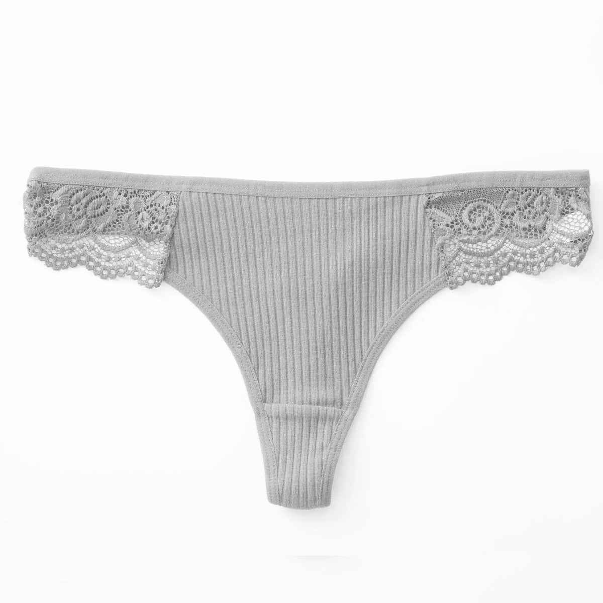 Women Solid Color Sexy Panties Lace Low Waist Patchwork Thongs Women Solid Comfort Cotton Crotch Underwear Sexy Lingerie Трусы