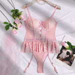 Sexy Lingerie Lace Bra And Panty Set Exotic Costumes Sensual Transparent Lace Erotic Apparel Porn Sex Outfit Top and Briefs