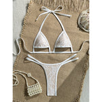 Sexy Extreme String Mini Micro Thong Bikini Female Swimsuit Women Swimwear Two-Pieces Bikini Set Bather Bathing Suit Swim V8373