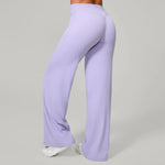 Women Straight Yoga Leg Bottoms Soft Stretchy Fabric Women's Yoga Pants GYM Sweat-Wicking Properties Running Sport Trousers
