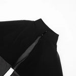 FDYOUI Woman Black Corset with Cover-ups 2-piece Sets Chic Sexy Hollow Out Evening Party Tops Female Blouses Shirts High Street