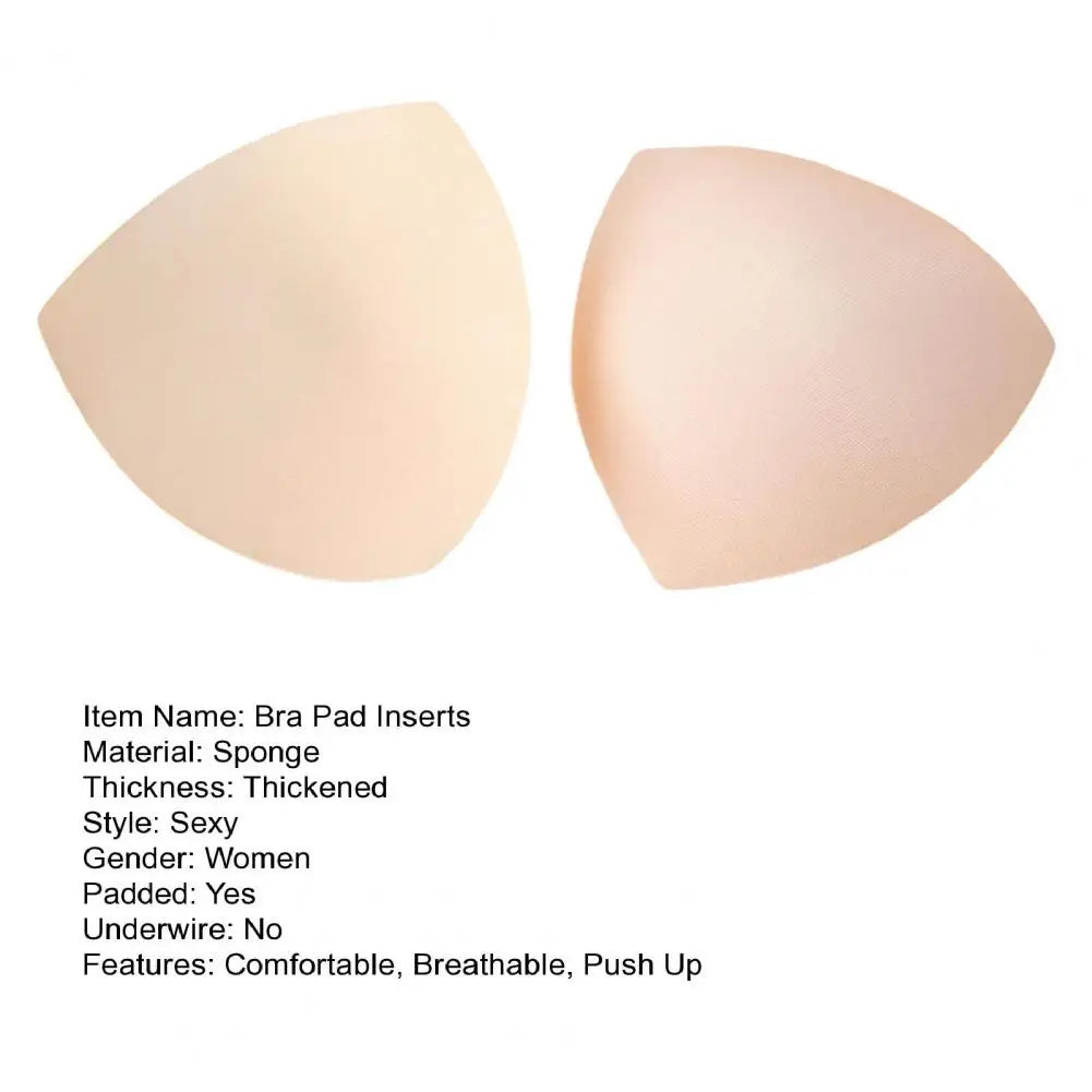Bra Pads Inserts Sewed Stitched Push Up Bra Pads for Sports Bra Removable Breast Enhancers for Swimsuits Bikini Top