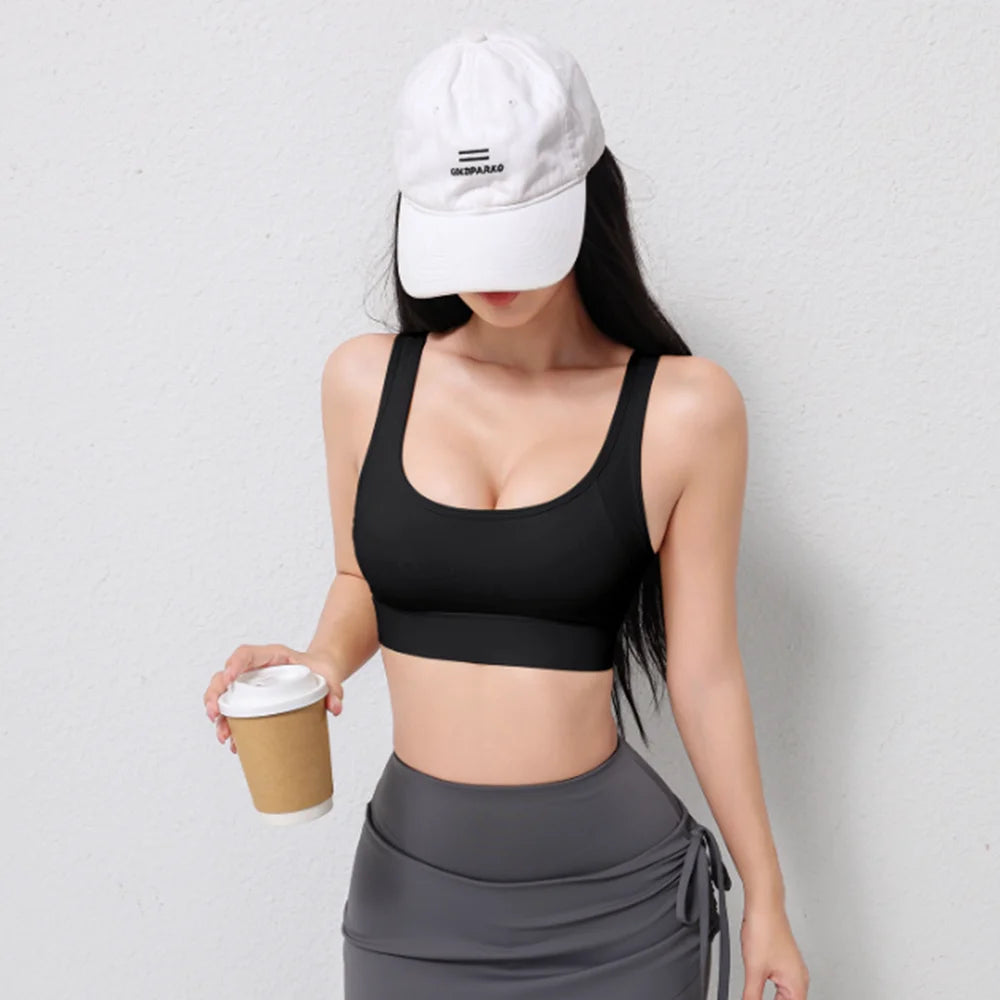 Women's High Impact Sports Bra, Racerback Workout Tank Top for Running, Yoga & Casual Streetwear