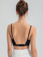 Sexy French lingerie for women without steel rings Push-up bra with a U-back design for enhanced support and an open-back