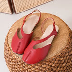 2026 Women's Back Trip Strap Casual Single Shoes Split Toe Trotter Baotou Sandals