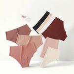 Women Seamless Panties Briefs Thin Ice Silky Underwear Female High Waist Underpants Summer Soft Panties Sexy Lingerie