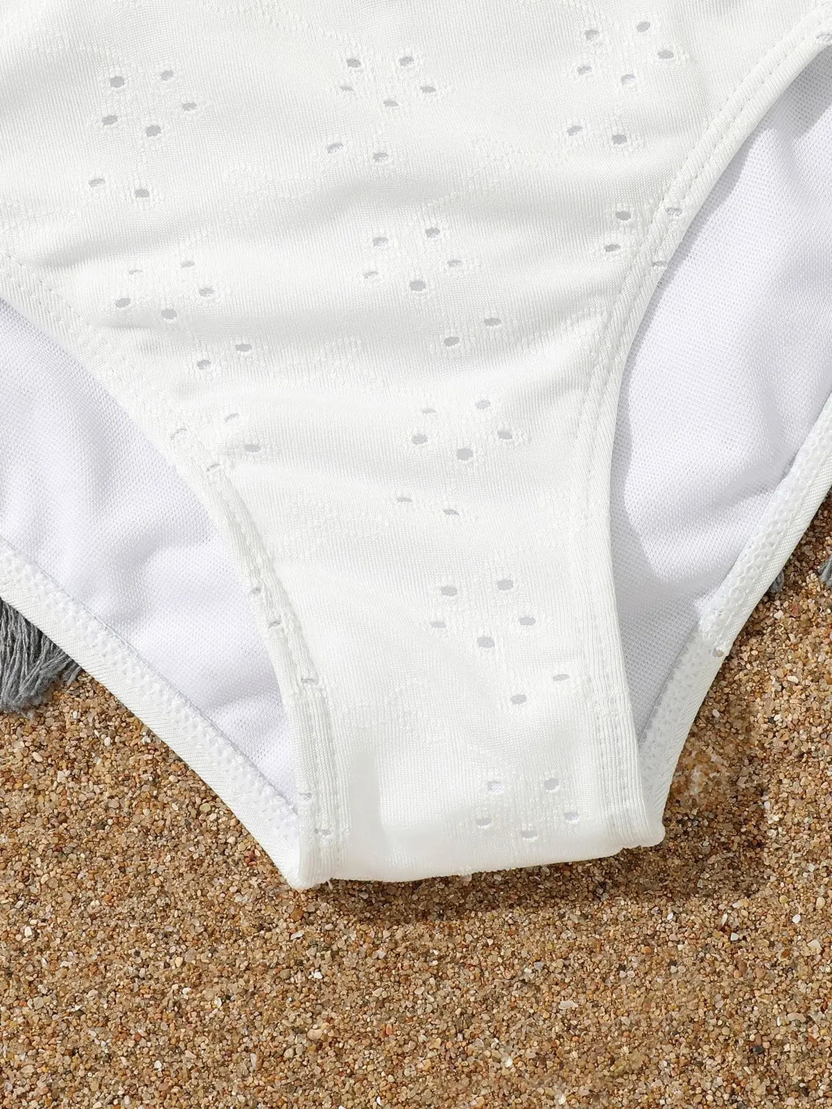 Girls 3pack White High Waist Bikini Sets with Skirts Kids Swimsuit 7-12 Years Children's Swimwear 2026 Cute Bathing Suit Teens