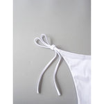 Sexy Satin Halter Brazilian Padded Bikini Female Swimsuit Women Swimwear Two-Pieces Bikini Set Bather Bathing Suit Swim V4966S