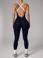 Cross Shoulder Strap Pants Jumpsuit yoga Suit Fitness Suit Threaded Jumpsuit Seamless Exercise Quick Drying yoga Jumpsuit
